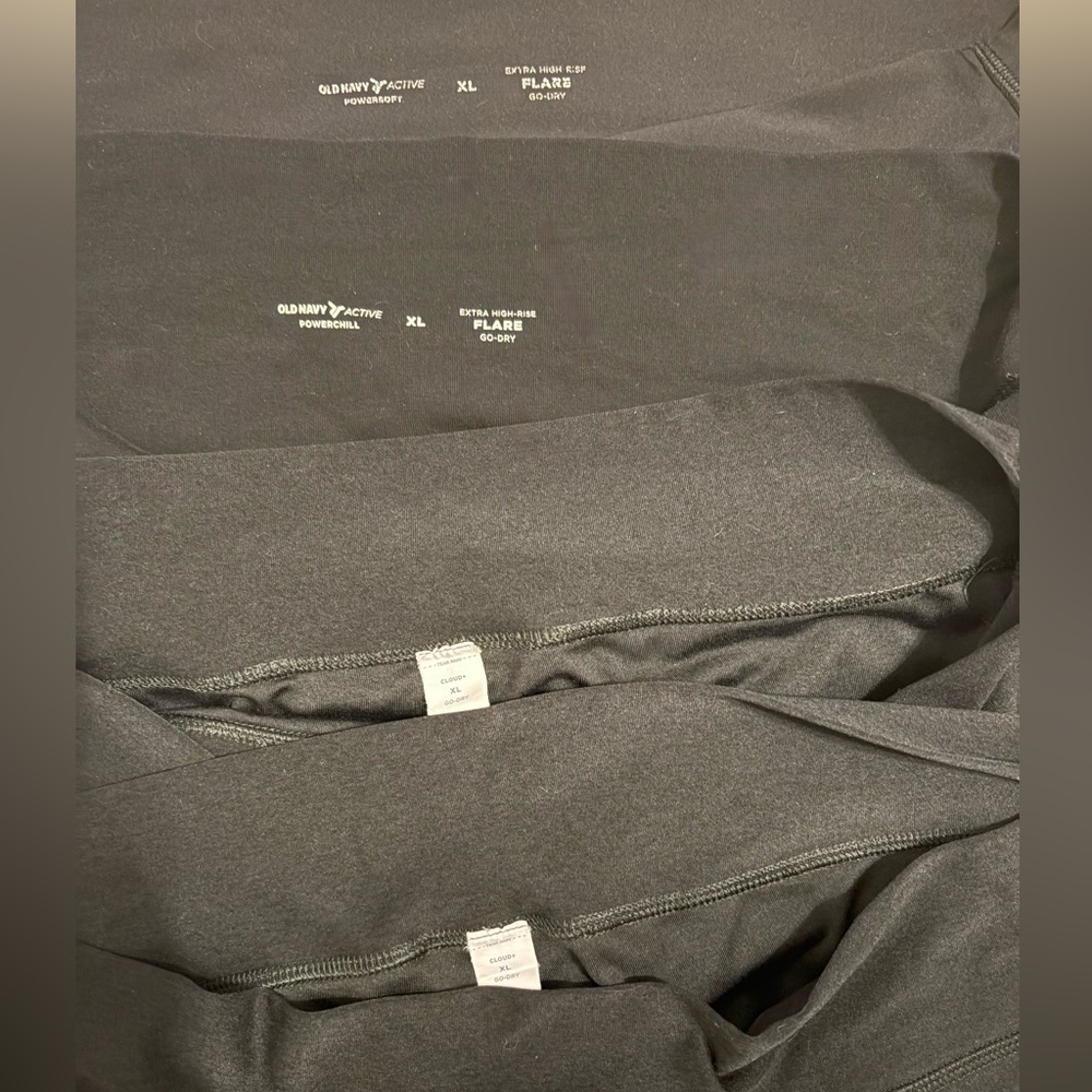 Lot of Old Navy size Xl pants (4 pairs total) Black